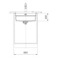 Zlewozmywak Franke KNG PRO 110-52 Onyx 125.0749.660