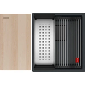 Zlewozmywak Franke KNG PRO 110-37 Czarny mat + czarny zestaw odpływowy 125.0749.652 "PROMOCJA"