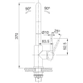 Bateria kuchenna Franke Smart Glenda J pull-out Stal szlachetna 115.0747.474