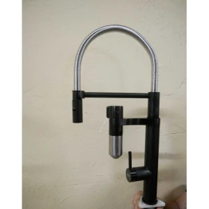 Bateria Franke Vital Semi-Pro Czarna stal/stal optyczna 120.0621.313 Outlet + GRATIS