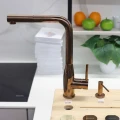 Bateria Schock Keto 518120 z wyciąganą wylewką Copper Linia Studio Ekspozycja