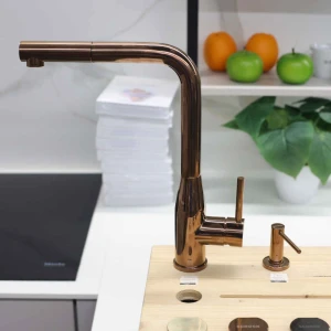 Bateria Schock Keto 518120 z wyciąganą wylewką Copper Linia Studio Ekspozycja
