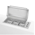 Grill elektryczny do zabudowy Smeg BBQE12X