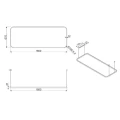 Lampa wisząca Smeg 180cm, LED LSLS18MB Czarny mat