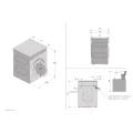 Pralka Asko W5096RT, 9kg, titanium