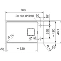 Zlewozmywak Franke KNG PRO 110-62 Czarny mat + czarny zestaw odpływowy 125.0749.672