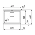 Zlewozmywak Franke KNG PRO 110-52 Czarny mat 125.0749.661