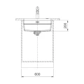 Zlewozmywak Franke KNG PRO 110-52 Czarny mat 125.0749.661