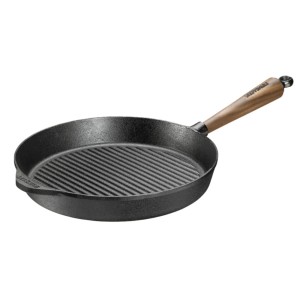 Patelnia grillowa Skeppshult okragła 28 cm, WALNUT 0028V