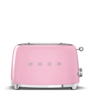 Toster Smeg TSF01PKEU, dwie kromki, pastelowy róż