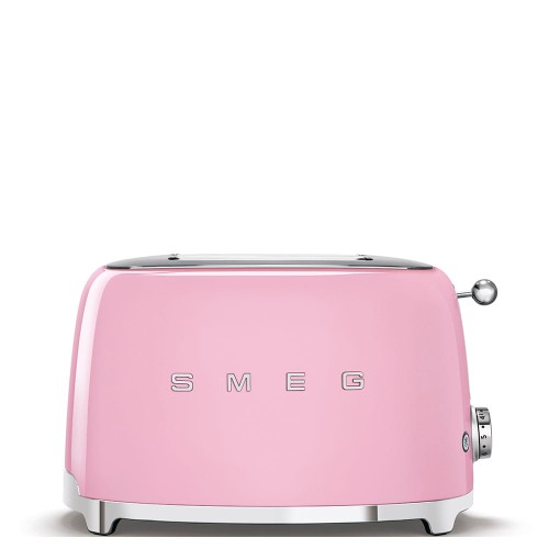 Toster Smeg TSF01PKEU, dwie kromki, pastelowy róż